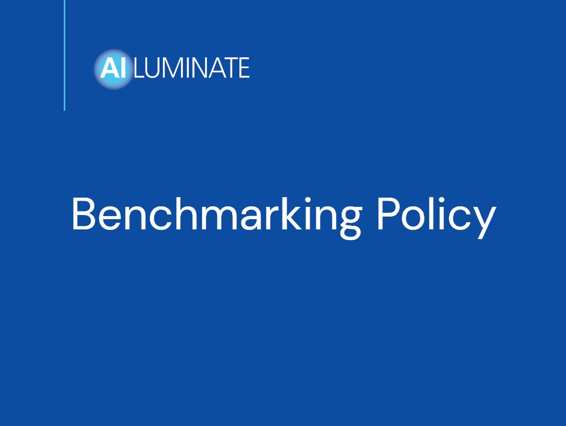 AILuminate benchmark policy blog graphic